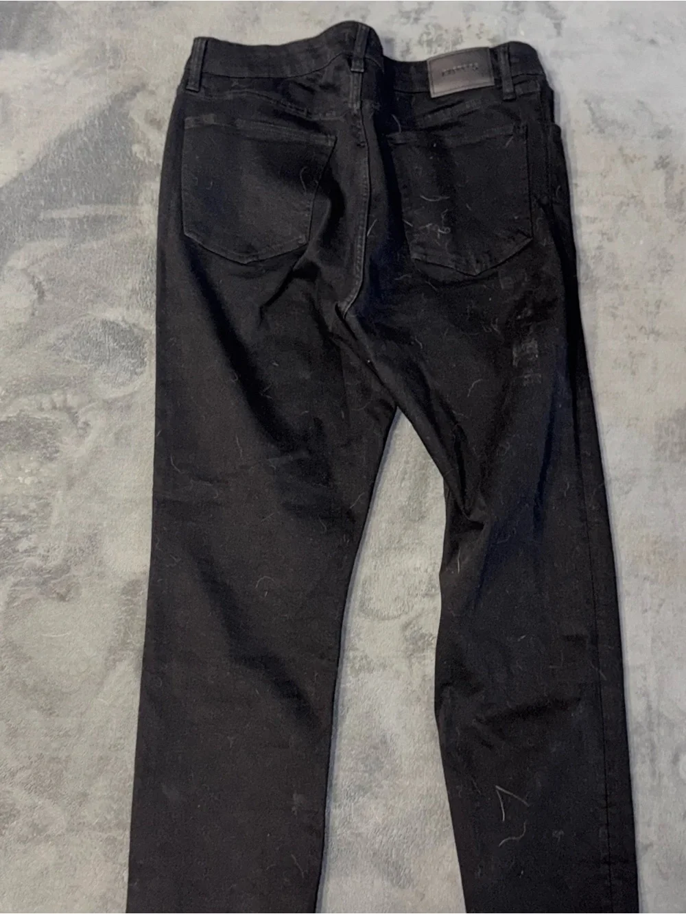Express Men’s Black Denim Jeans Size 36x30 Straight Slim Leg